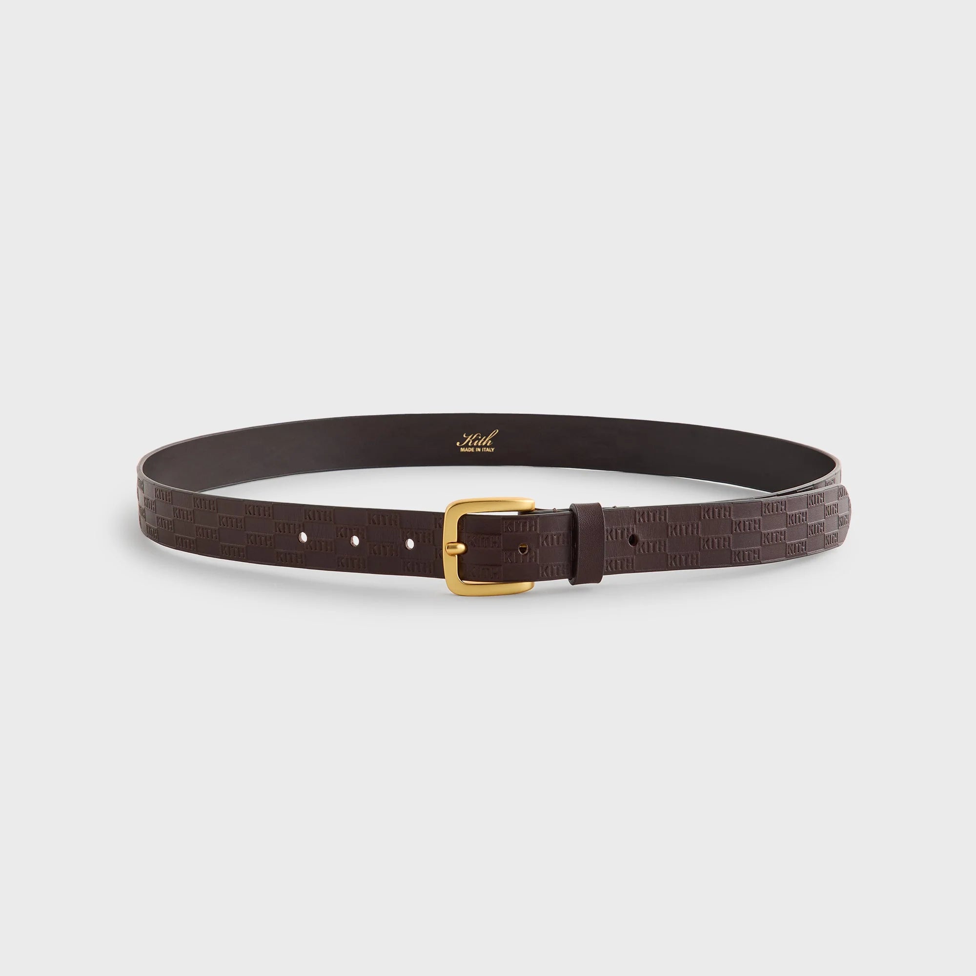 Kith Monogram Vachetta Leather Belt - Incognito