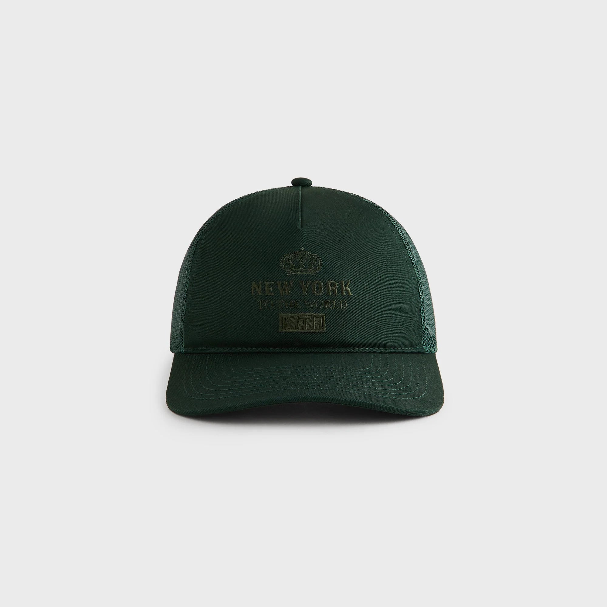 Kith New York To The World Relaxed Twill Nolan Trucker Hat - Stadium