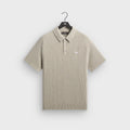 Kith Basket Weave Tilden Polo - Light Heather Grey