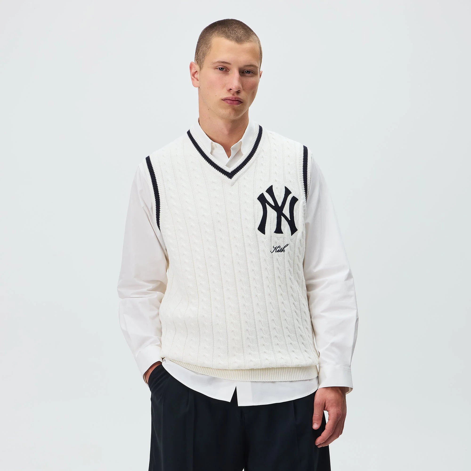 Kith for the New York Yankees Aiken Vest - Sandrift