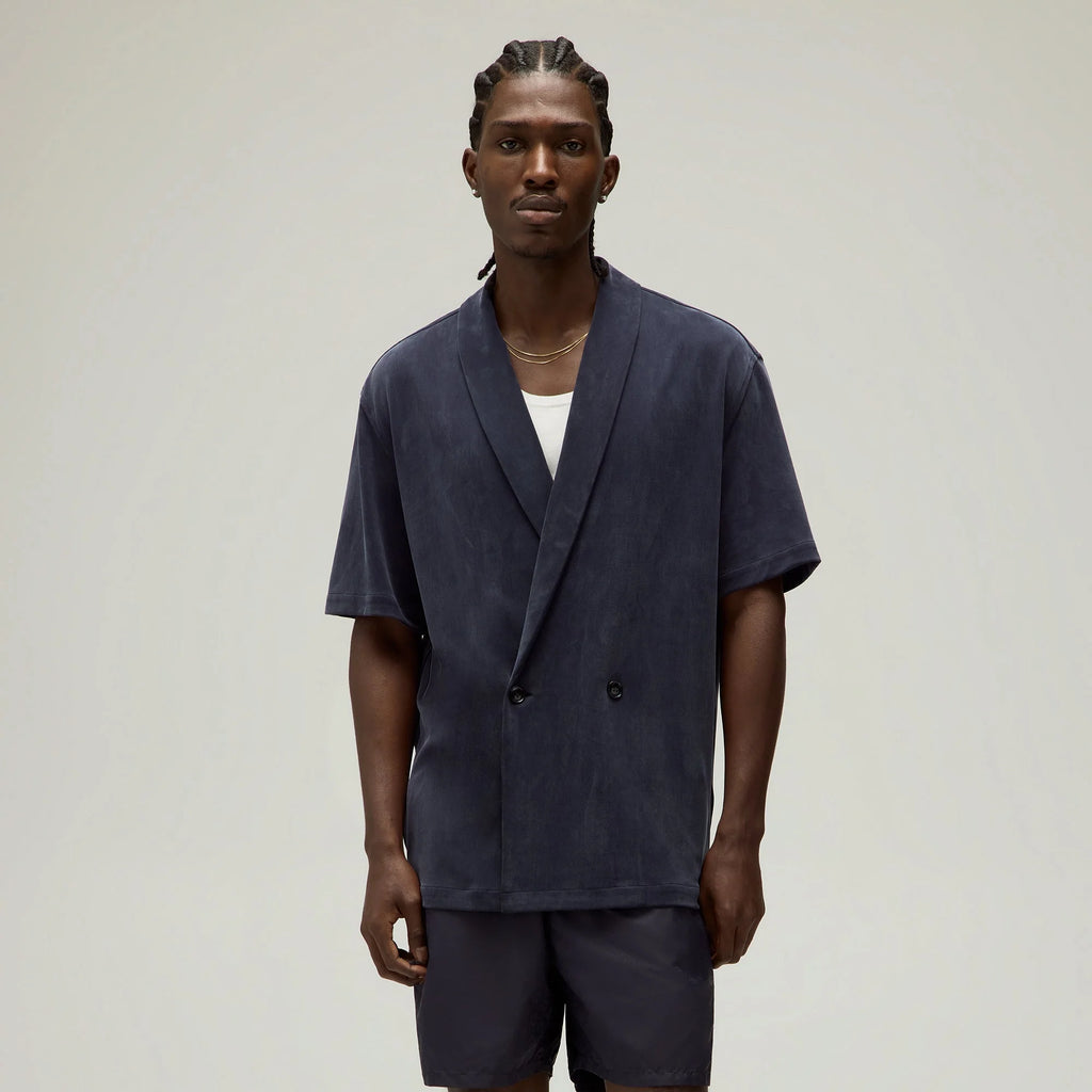 Giorgio Armani & Kith Short Sleeve Thompson Crossover Shirt - Nocturnal