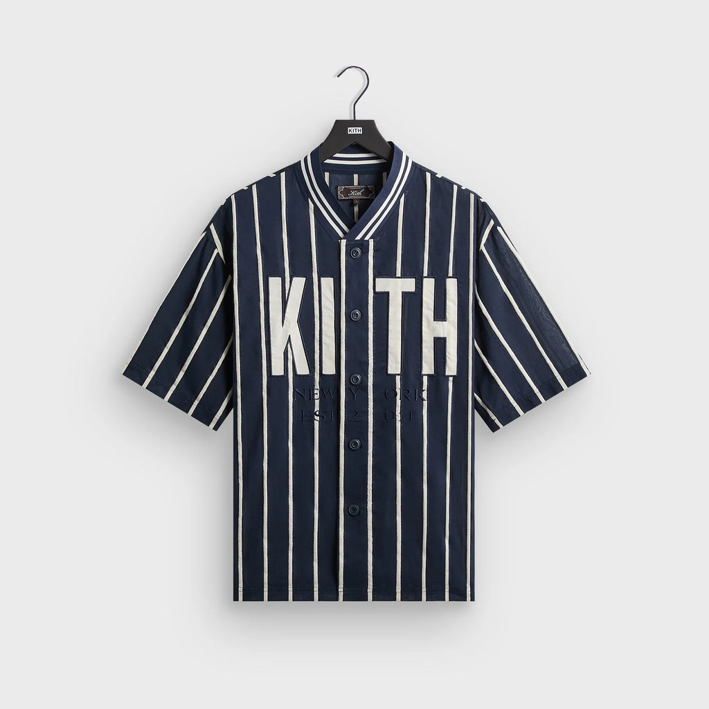 Kith Silk Linen Chenille Stripe Pacey Shirt - Nocturnal