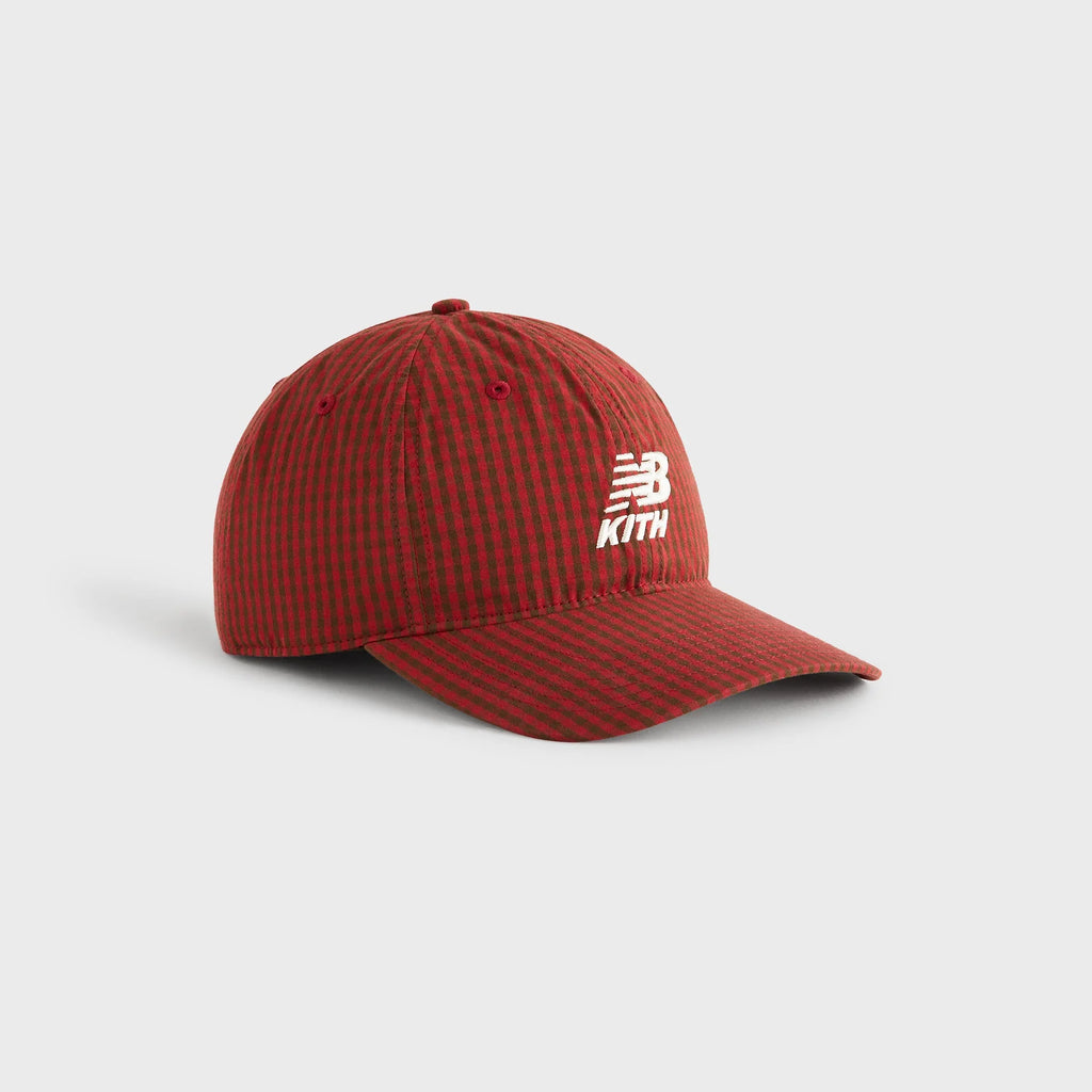 Kith & '47 for New Balance Classic Gingham Poplin Franchise LS Cap - Biking Red