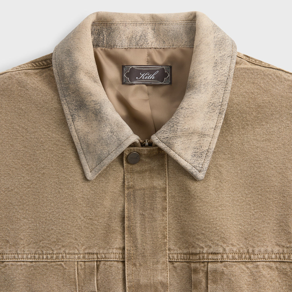 Kith Washed Canvas Ariel Blouson Jacket - Sandalwood
