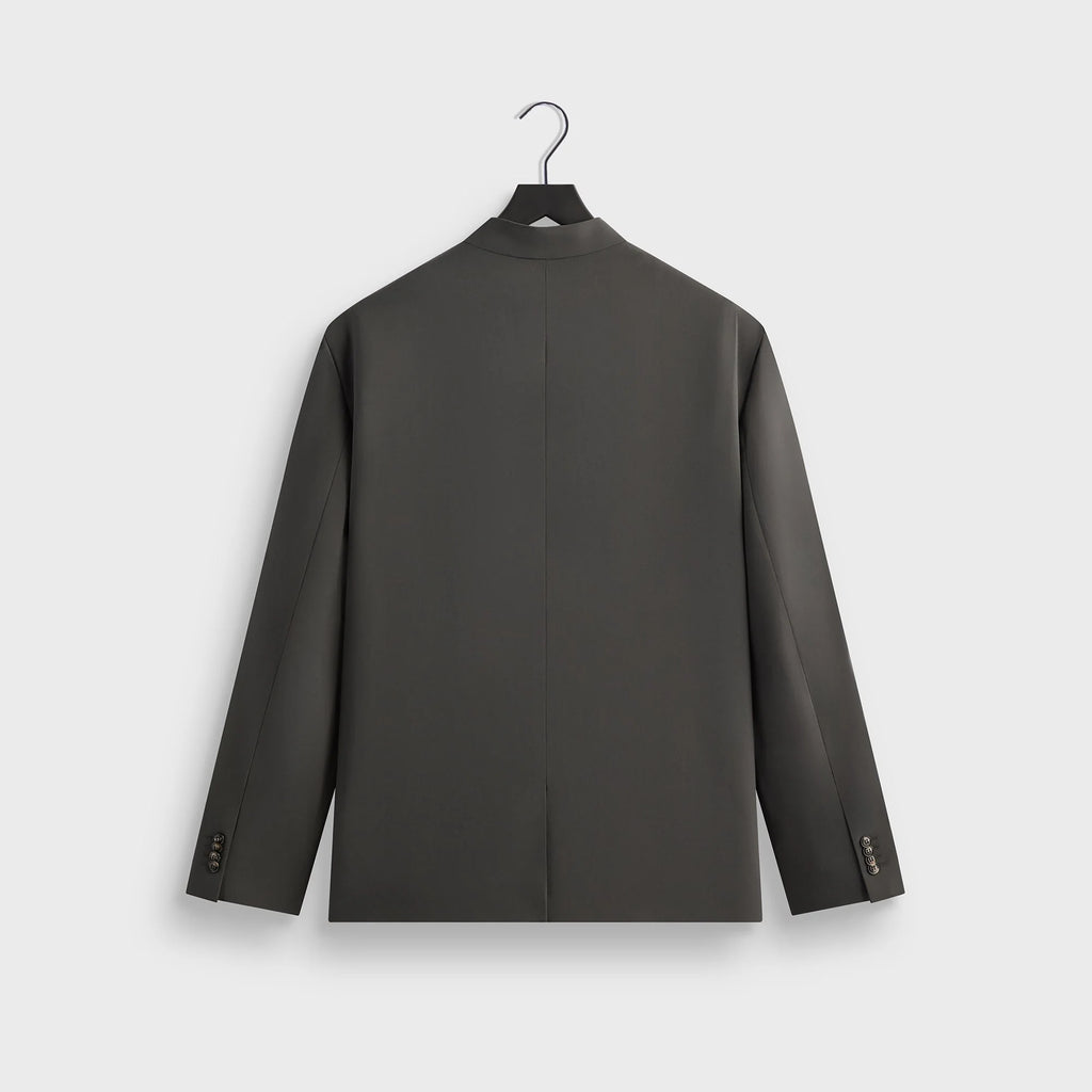 Giorgio Armani & Kith &Kin Milano Crepe Collarless Jacket - Dark Ash