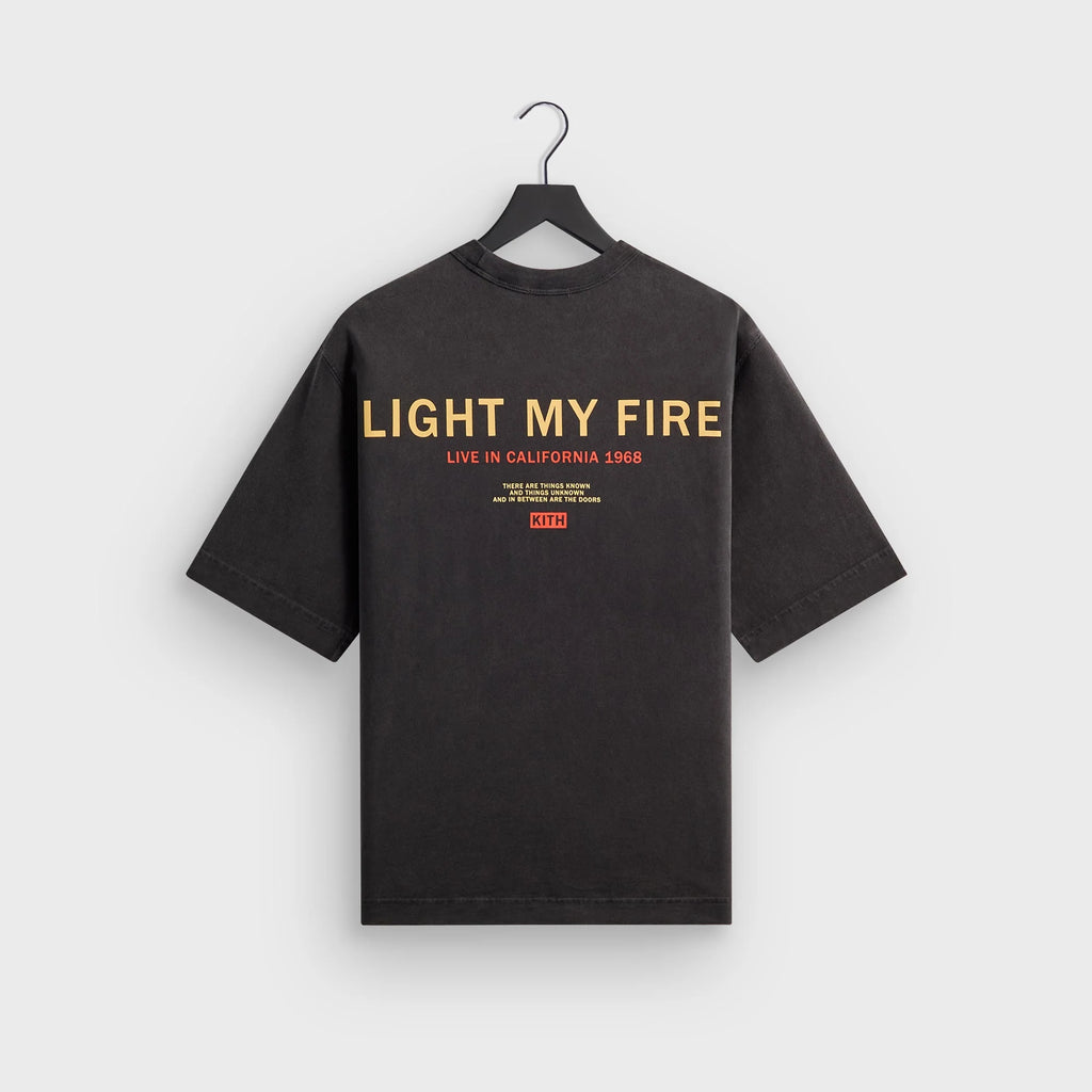 Kith Records for The Doors Live in Hollywood Vintage Alex Tee - Black