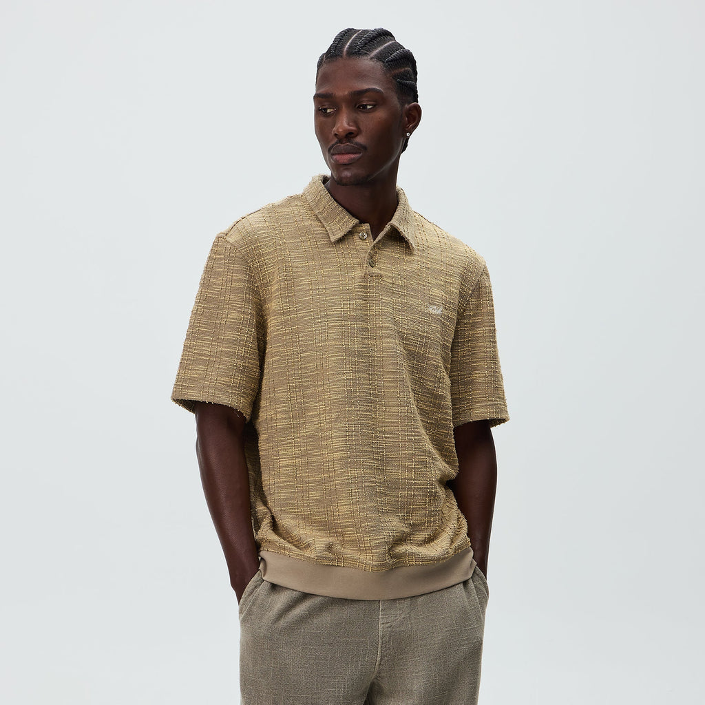 Kith High Twist Tweed Graham Polo - Palomino
