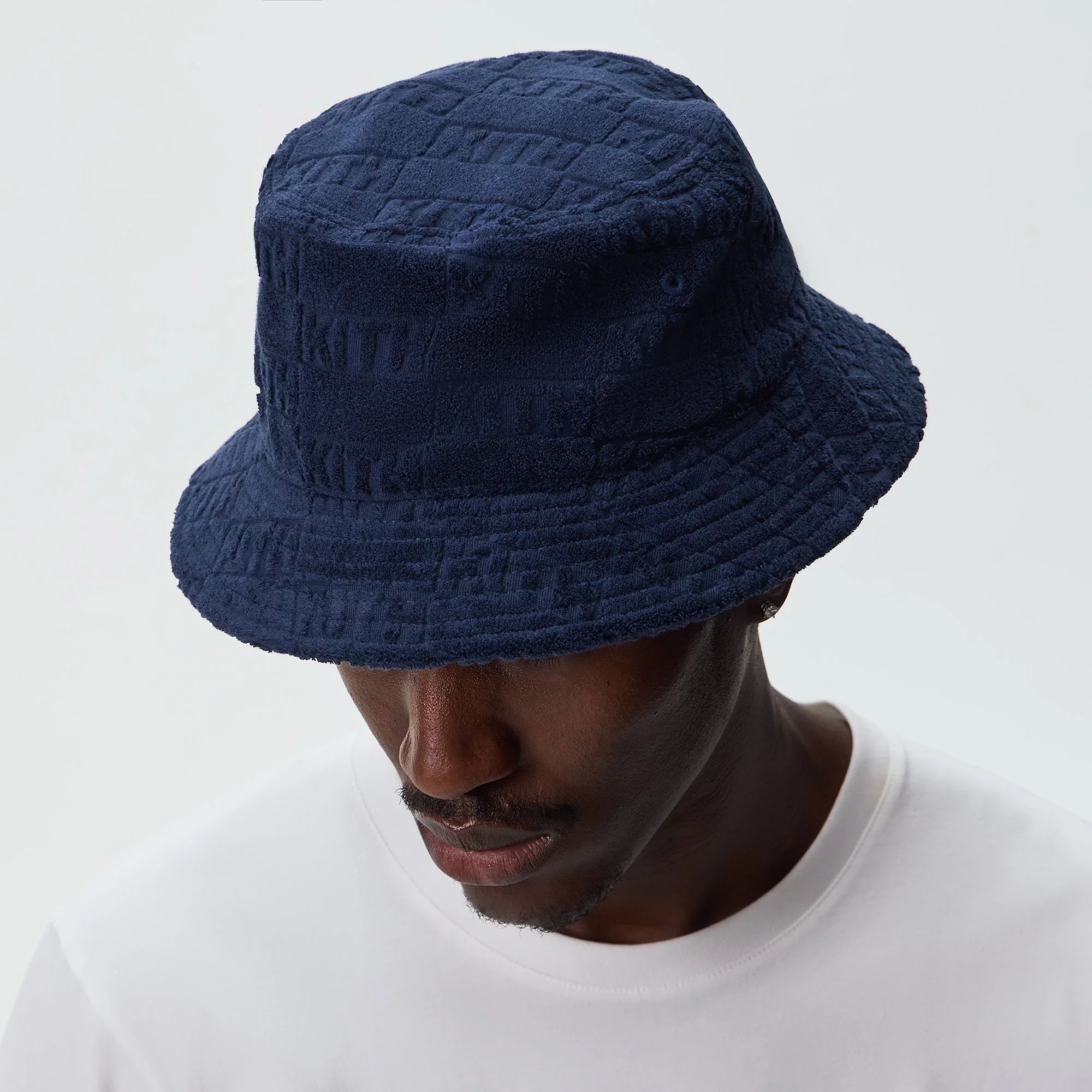 Kith Classic Logo Towel Terry Dawson Bucket Hat - Nocturnal