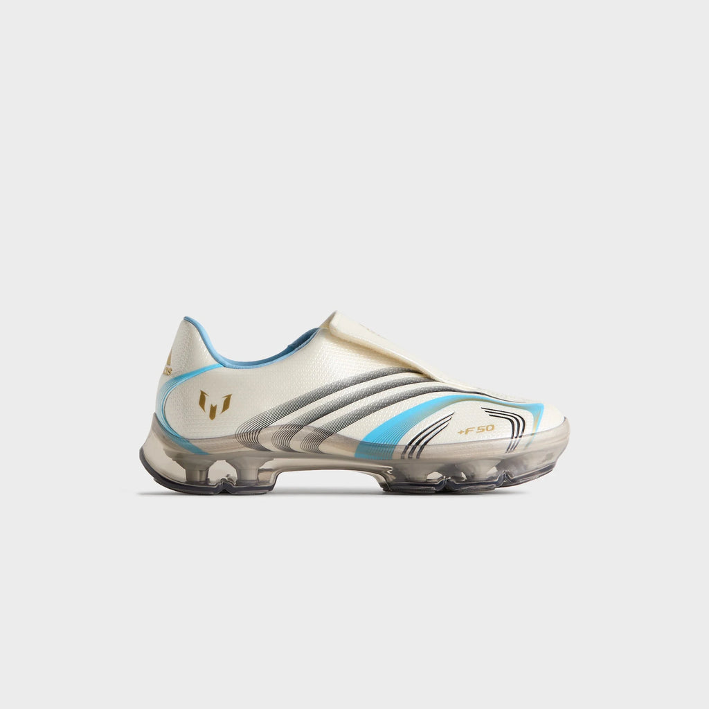 Kith & Messi for adidas Football F50 Inframe - Off White / Clear Blue / Metallic Gold