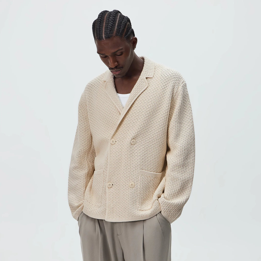Kith Crochet Knit Raya Blazer - Rye