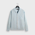 Kith Barre Stripe Long Sleeve Gianni Shirt - Serene