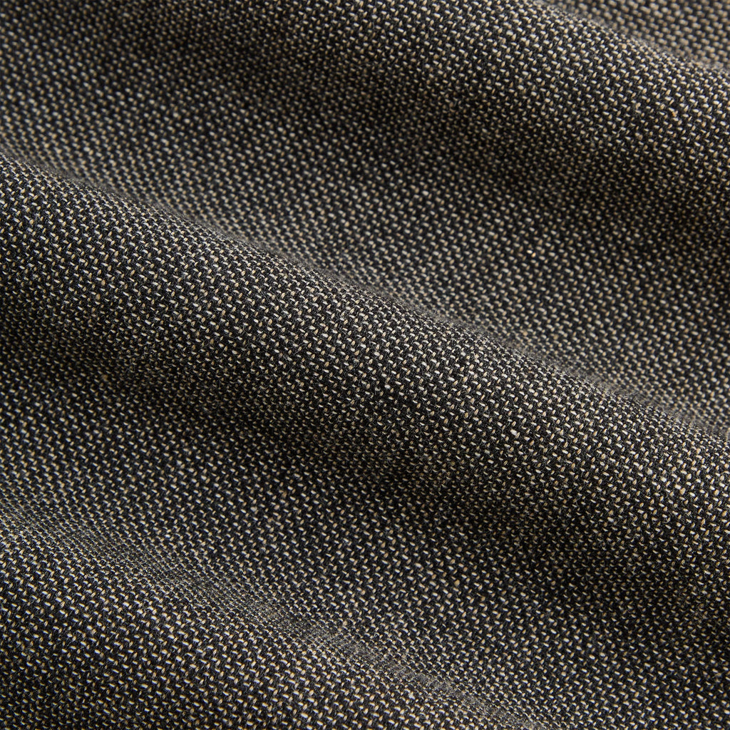 &Kin Textured Linen Ito Blazer - Black Melange