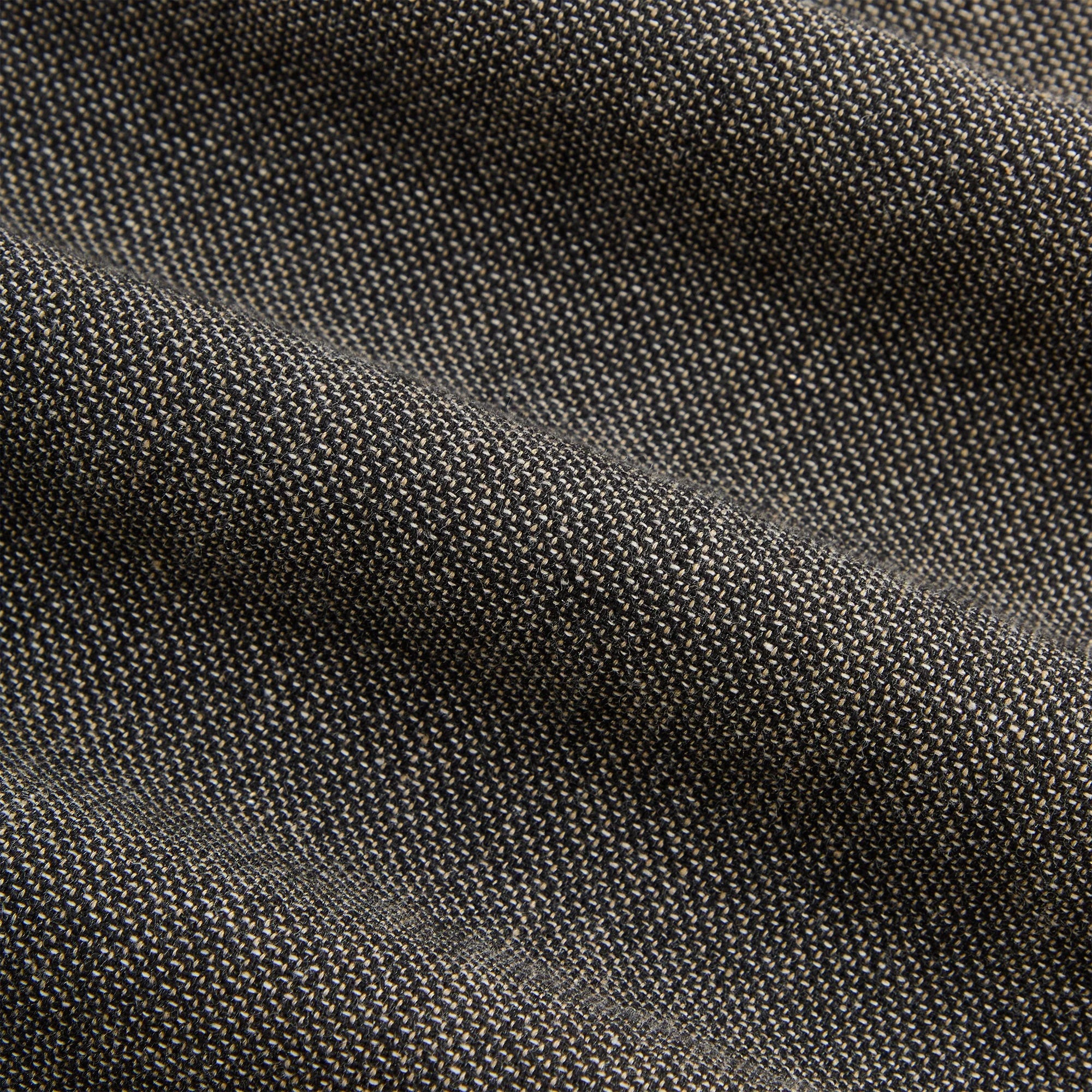 &Kin Textured Linen Ito Blazer - Black Melange