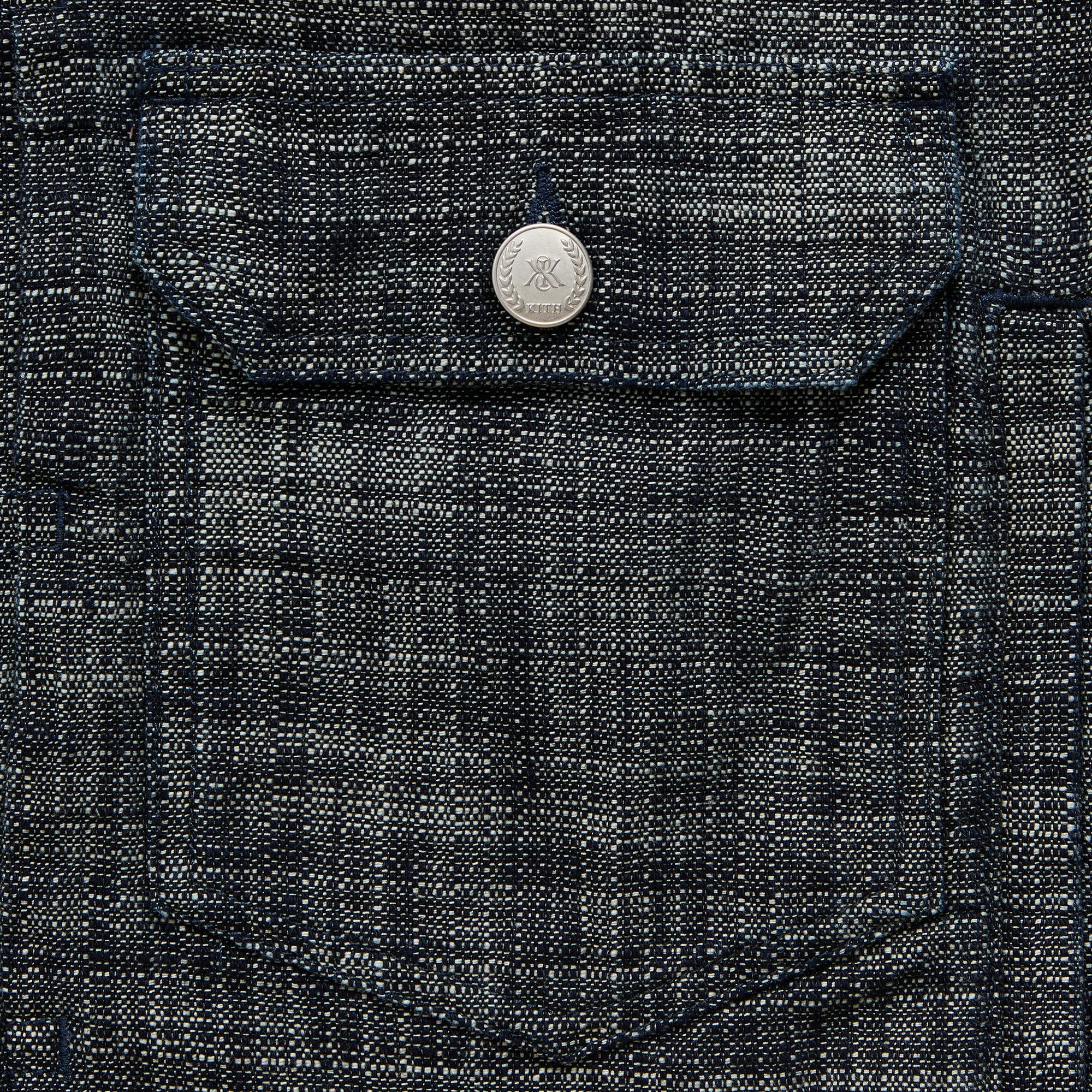 Kith Textured Indigo Alonzo Jacket - Dark Indigo