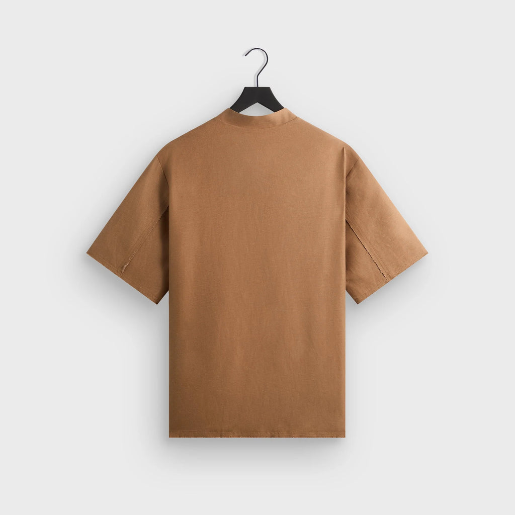 &Kin Linen Viscose Twill Mathis Shirt - Strand