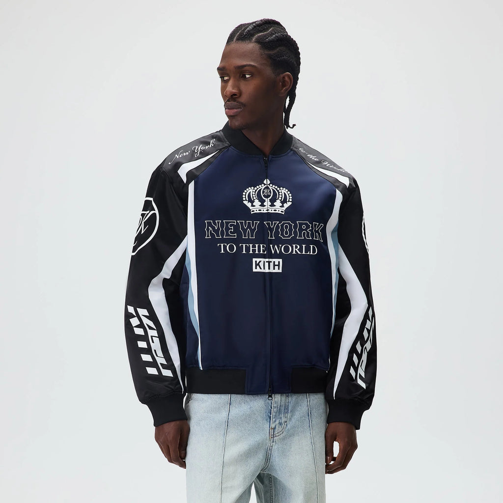 Kith Roy Racing Nylon Bomber Jacket - Nocturnal