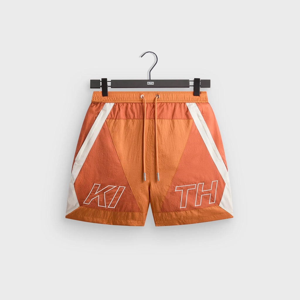 Kith Washed Nylon Turbo Short - Clementine