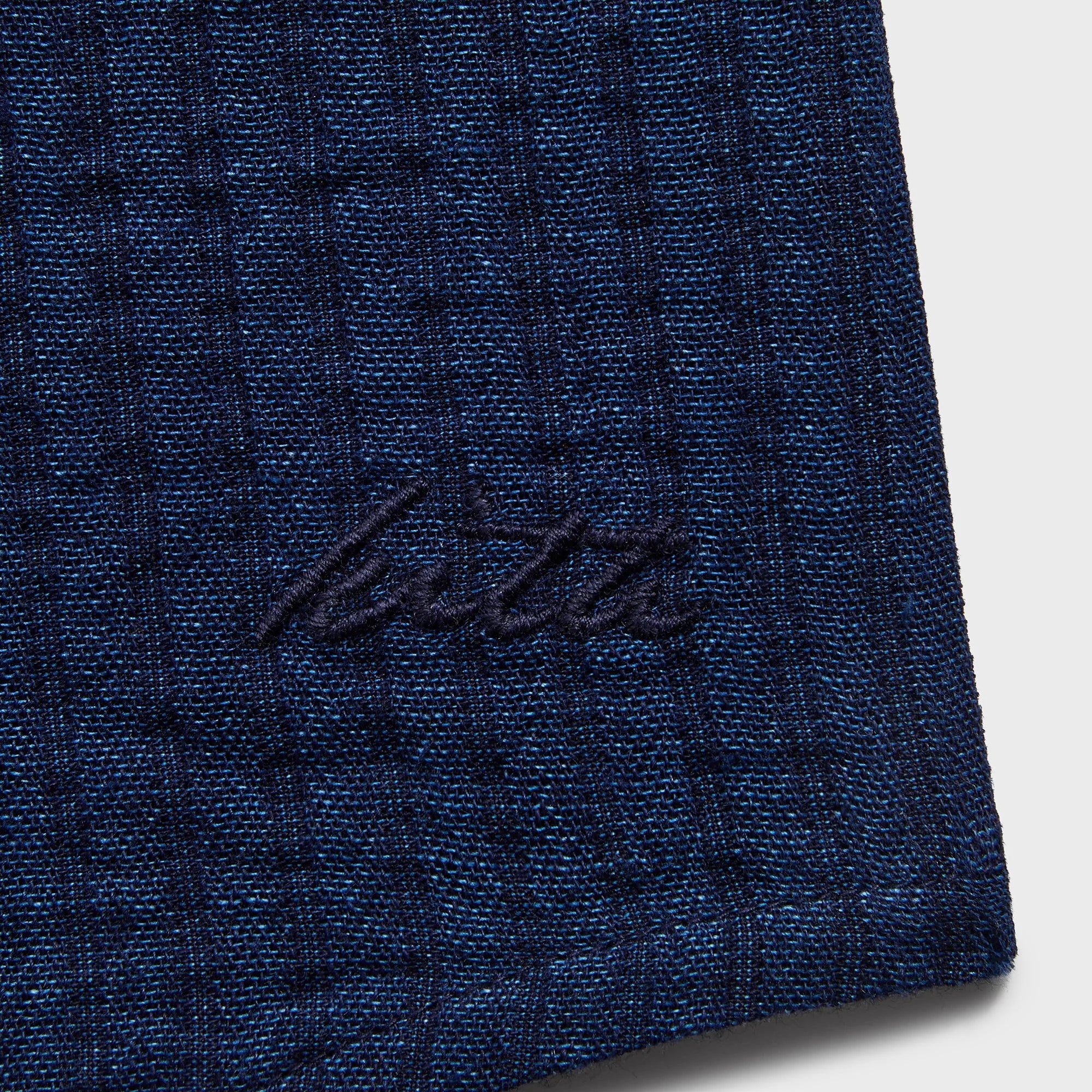 Kith Indigo Seersucker Townsend Shirt - Dark Indigo