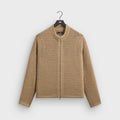 Kith Crochet Luke Zip Front Sweater - Durum