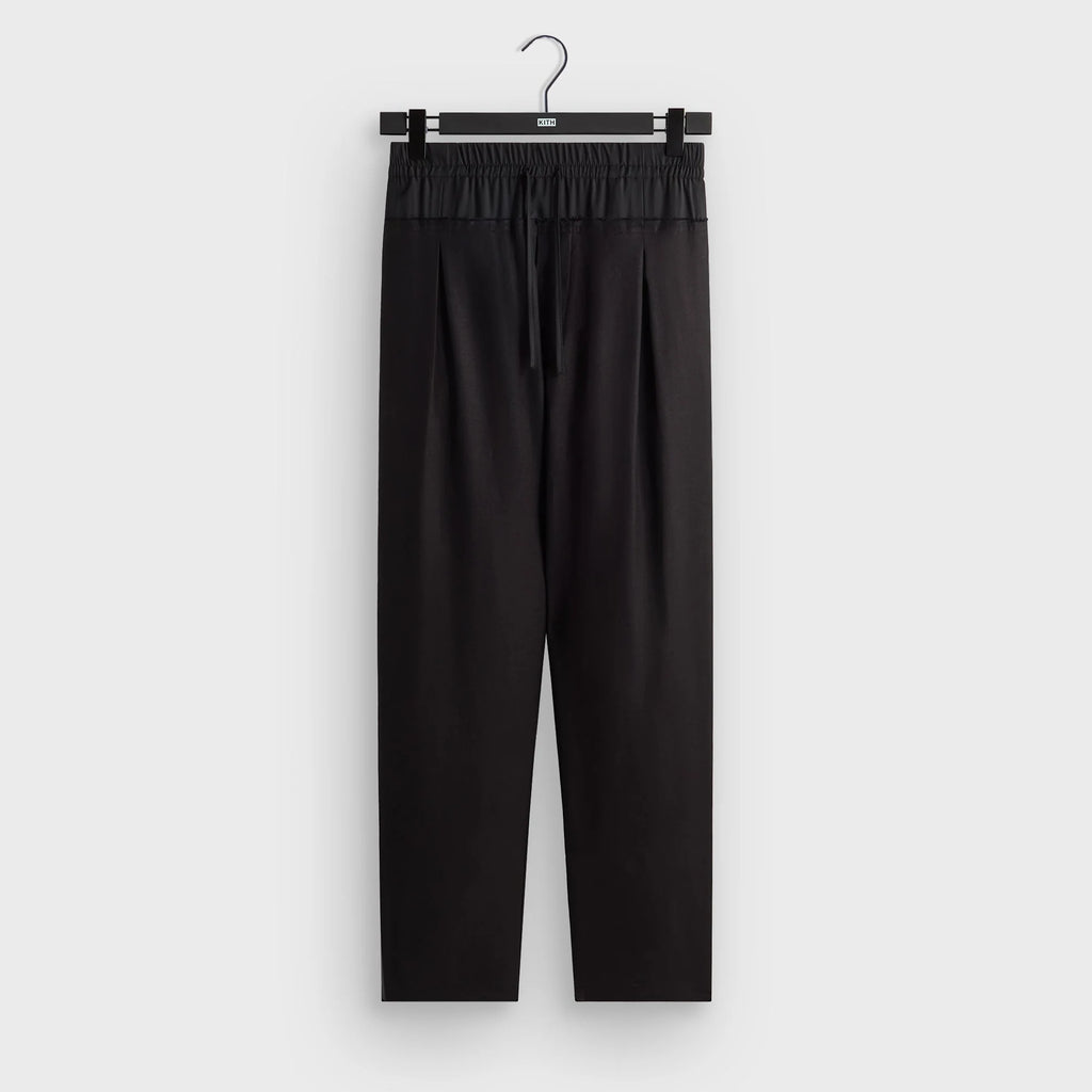 &Kin Linen Viscose Twill Emil Pant - Black