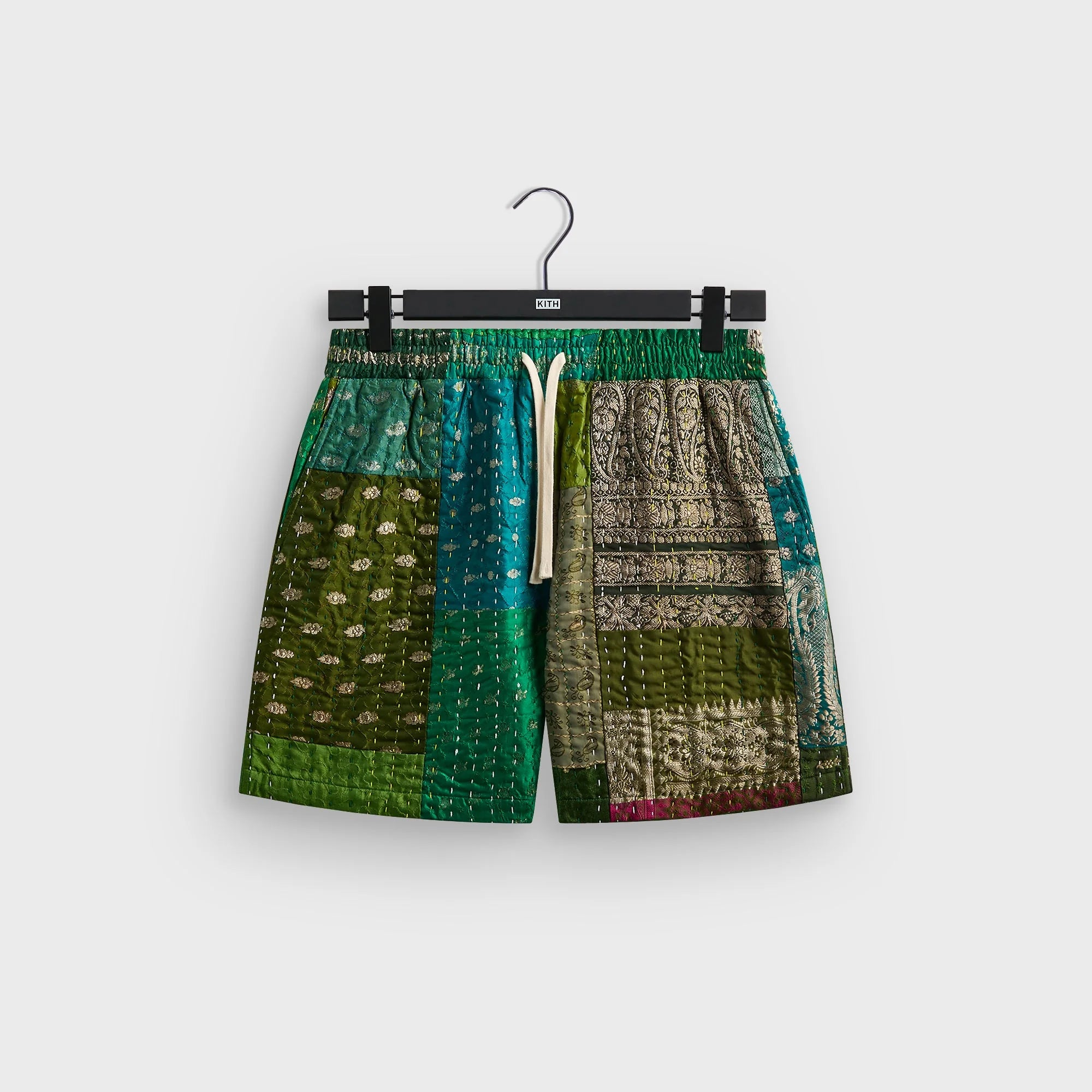 &Kin Tal Patchwork Short - Green / Multi