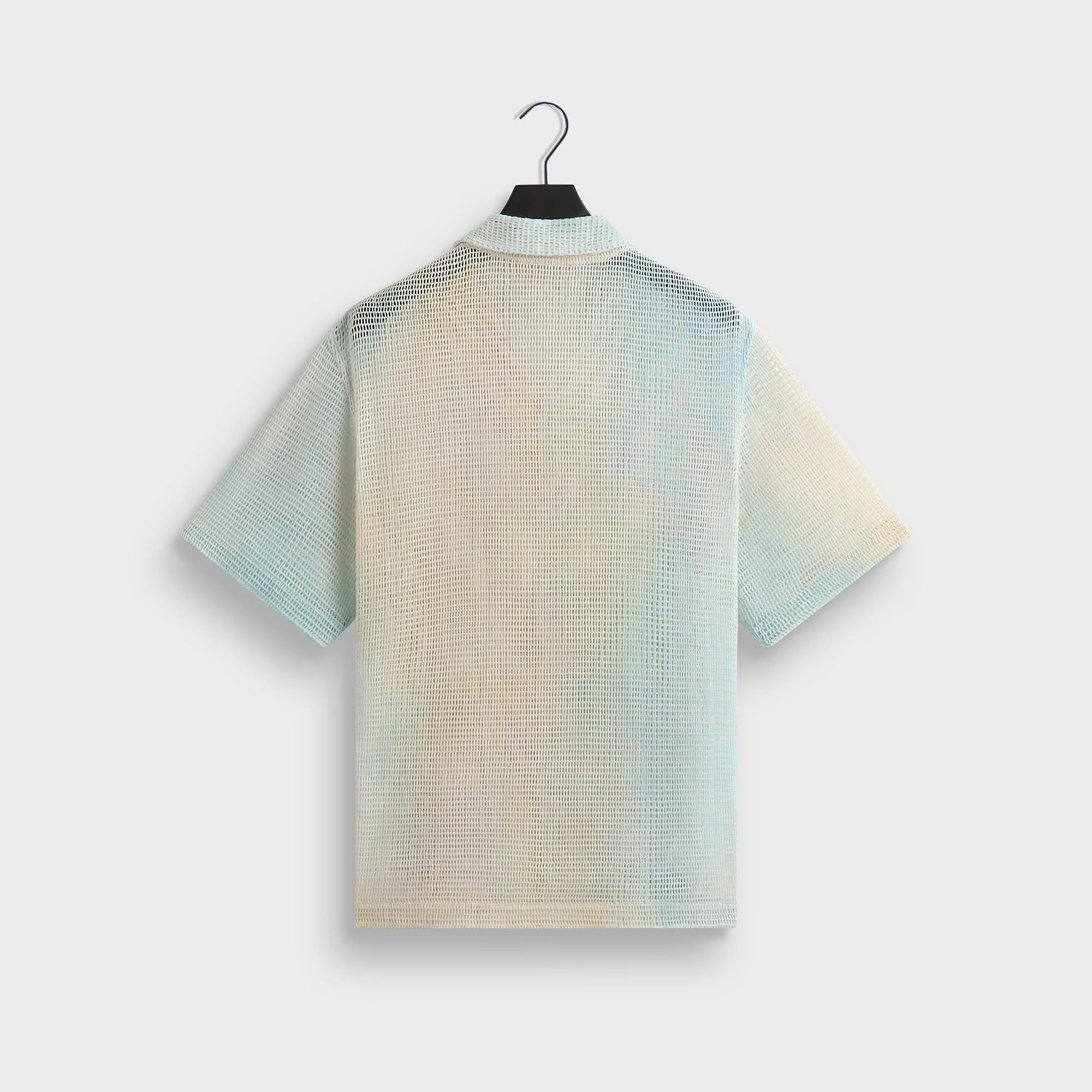 Kith Cloud Dye Cotton Mesh Thompson Camp Collar Shirt - Larimar