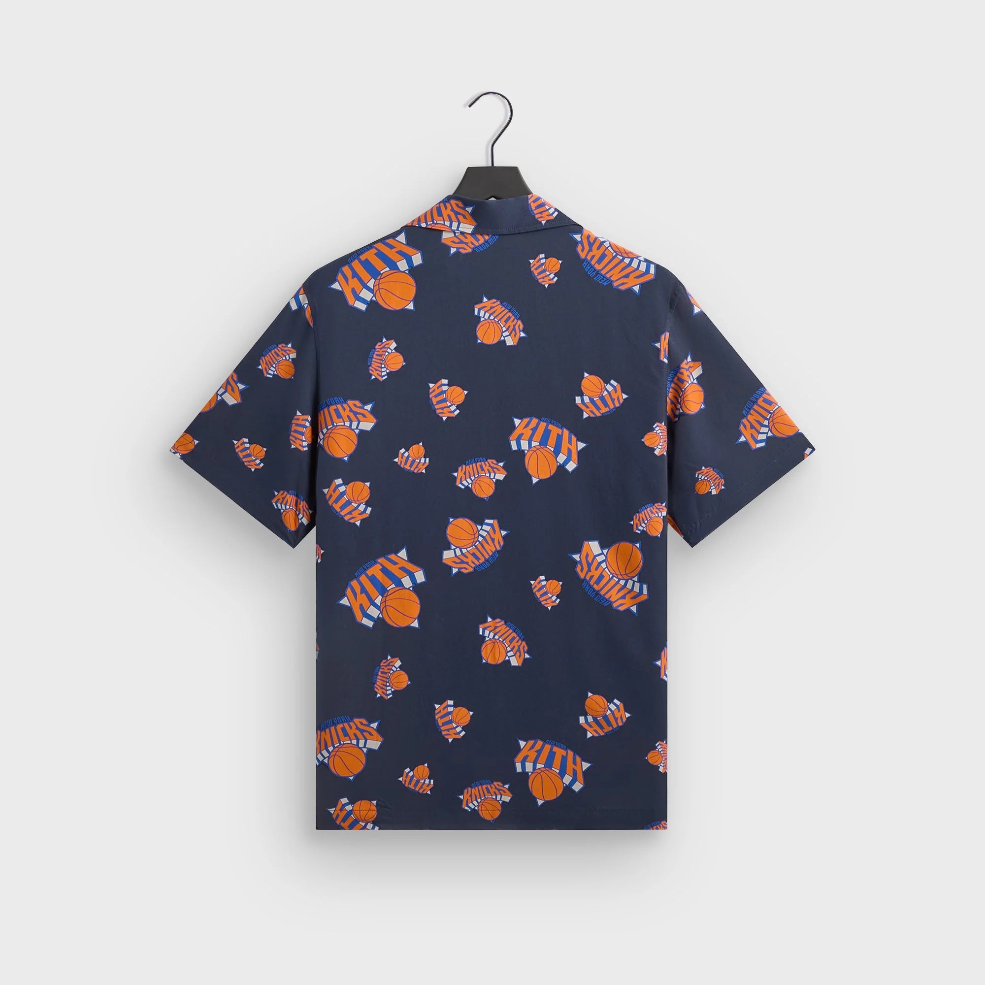 Kith for the New York Knicks Playoffs Thompson Camp Collar Shirt - Nocturnal