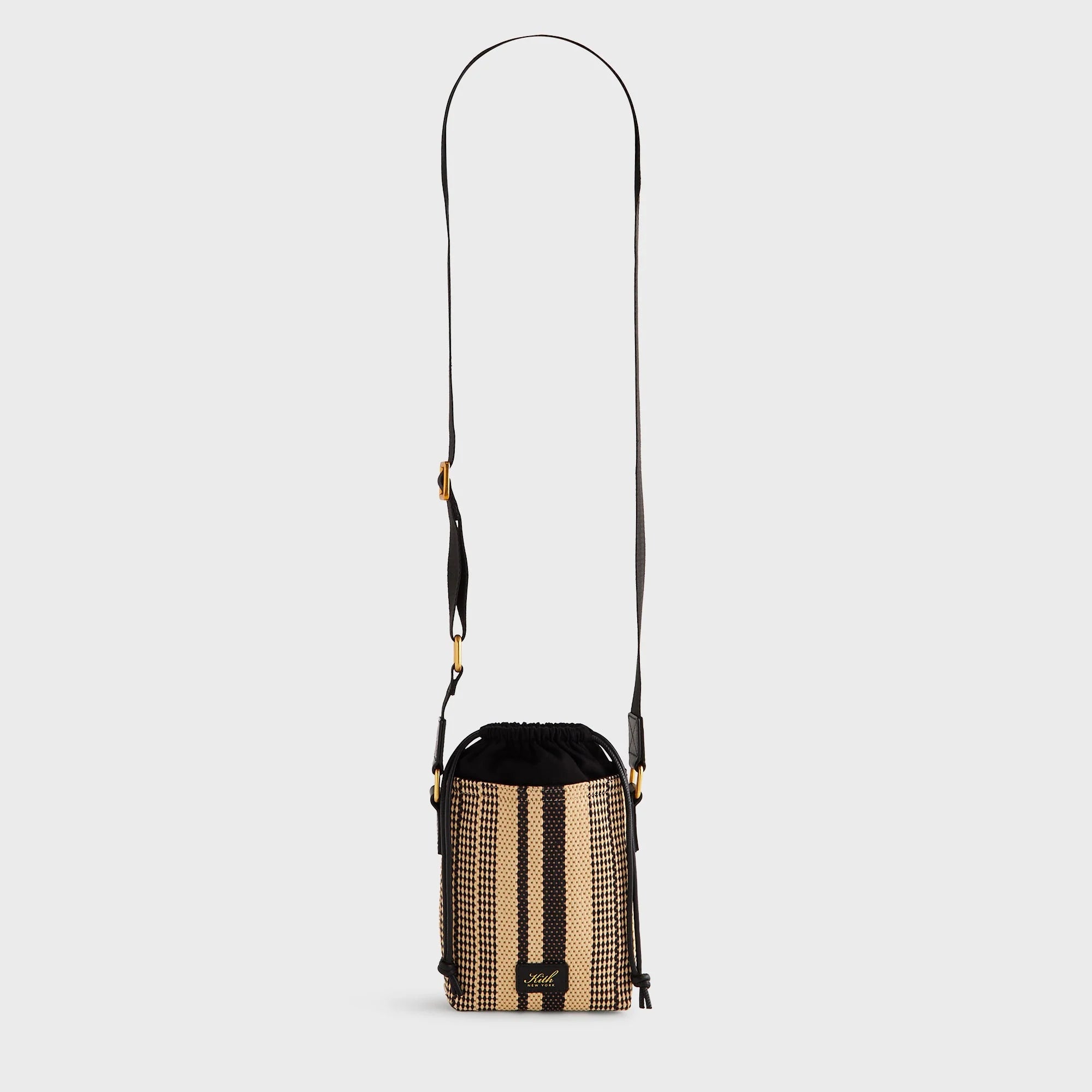 Kith Striped Raffia Drawstring Pouch - Radiant