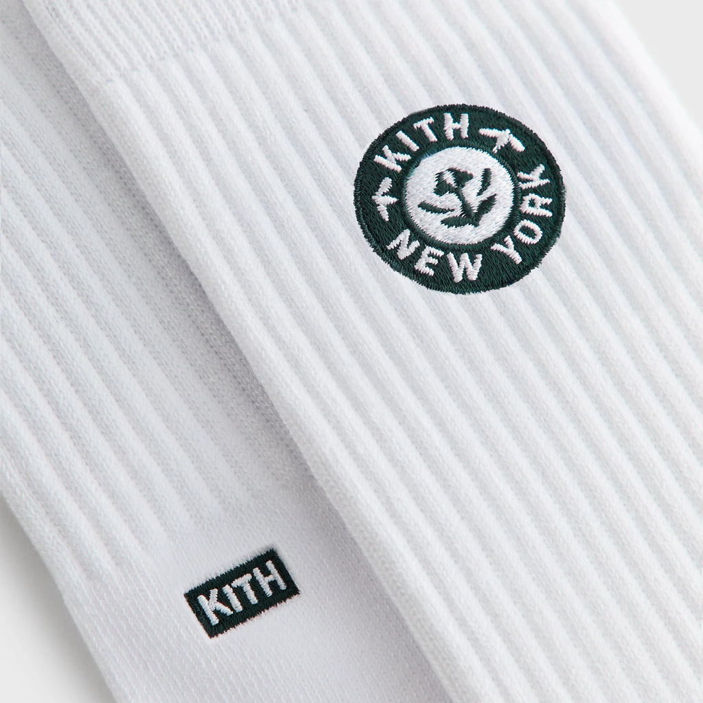 Kith 3-Pack Rose Script Cotton Crew Socks - Multi
