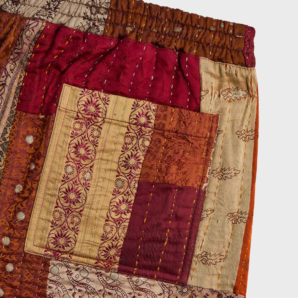 &Kin Tal Patchwork Short - Brown / Multi