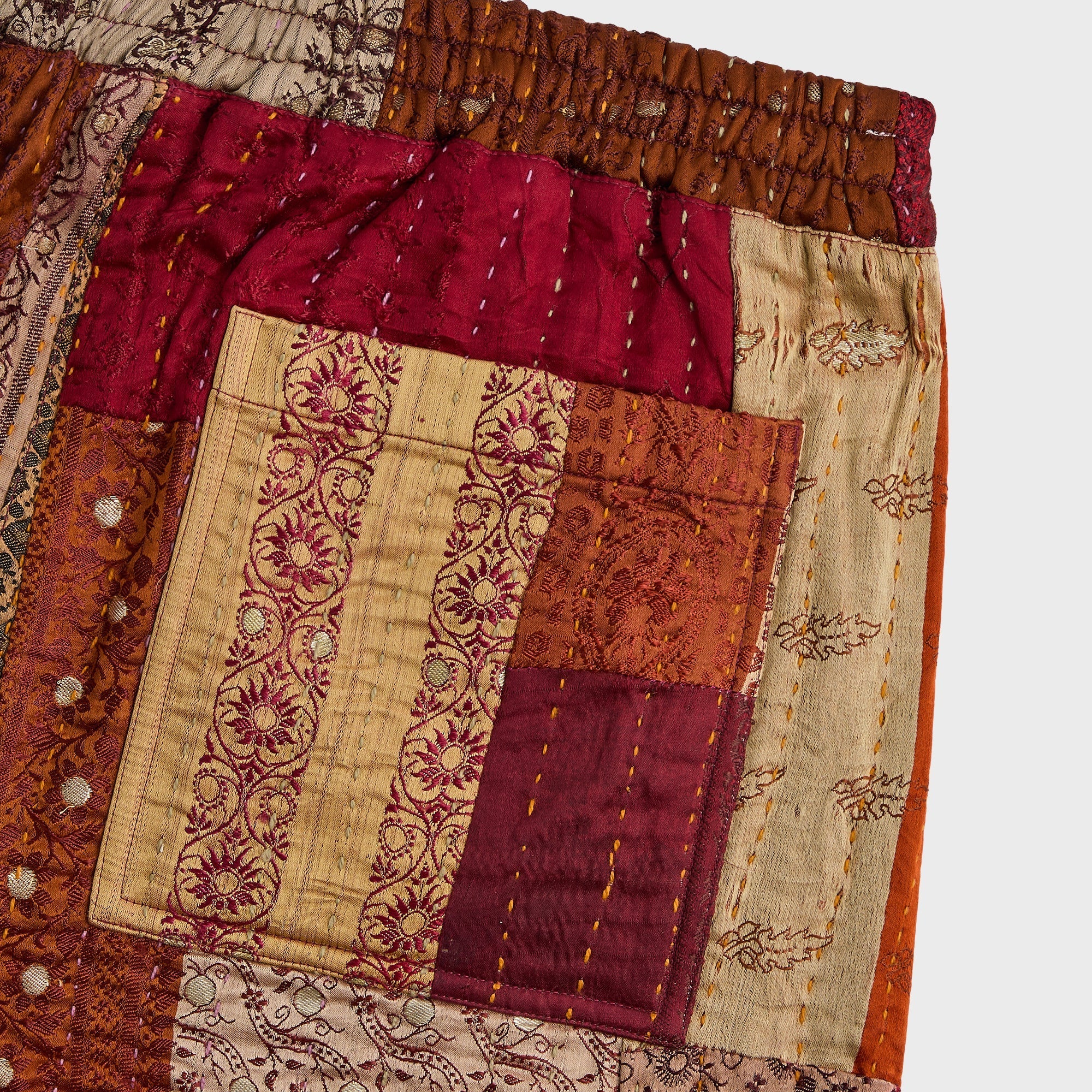 &Kin Tal Patchwork Short - Brown / Multi
