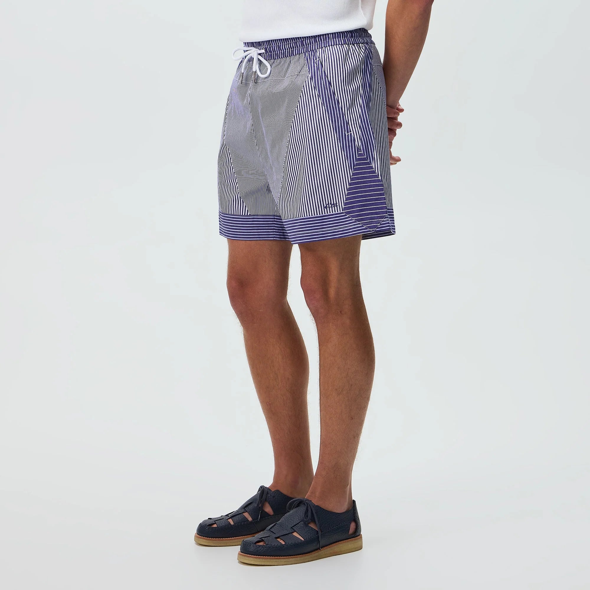 Kith Poplin Stripe Turbo Short - Darkshore