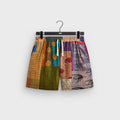 &Kin Tal Patchwork Short - Gold / Multi