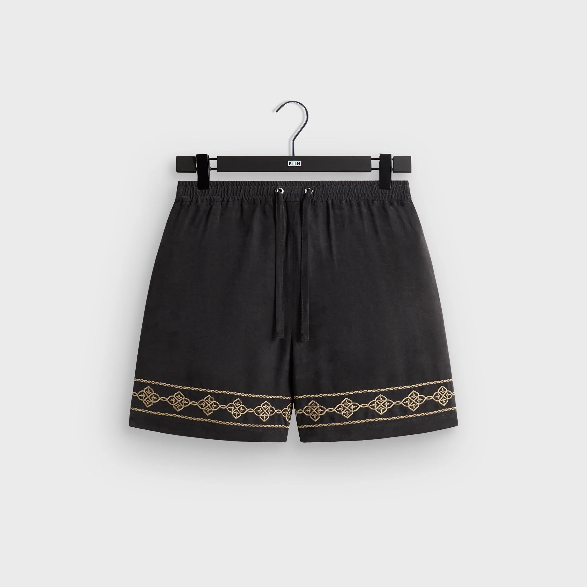 Kith Cupro Linen Cedar Short - Black