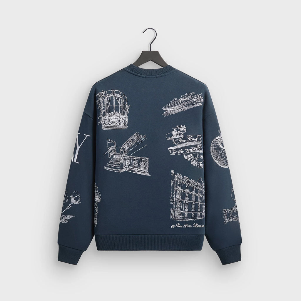 Kith New York To The World Nelson Crewneck - Nocturnal