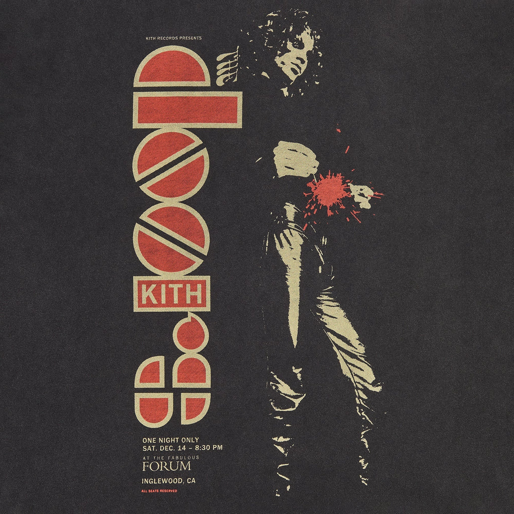 Kith Records for The Doors Live in Hollywood Vintage Alex Tee - Black