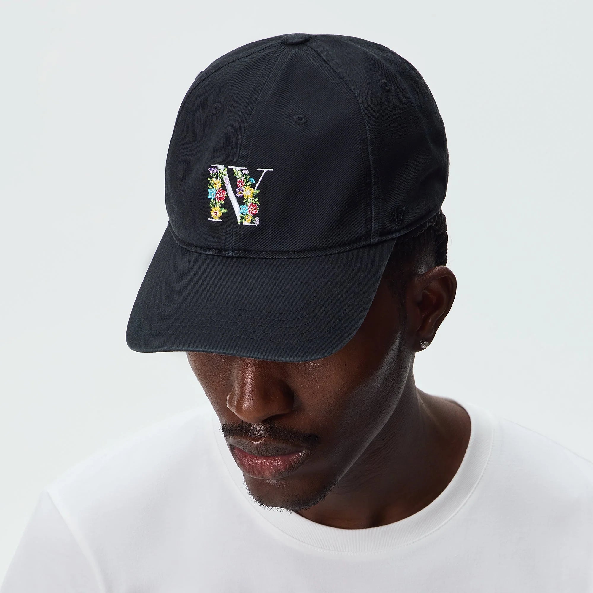 Kith for '47 Floral NY Washed Twill Classic Cap - Black