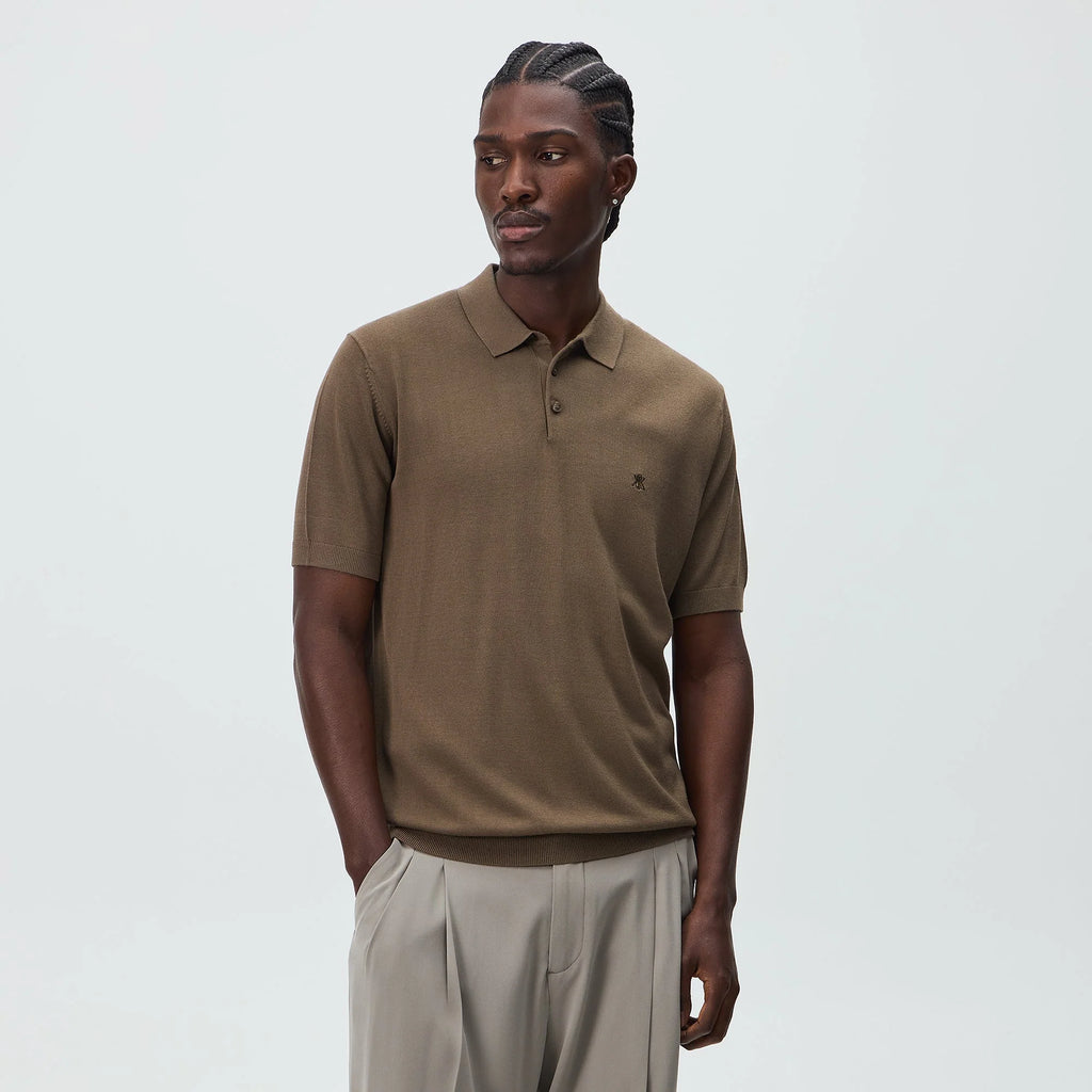 Kith Super Fine Viscose Knit Baldwin Polo - Legion
