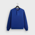 Kith Micro Waffle Long Sleeve Colby Pullover - Current
