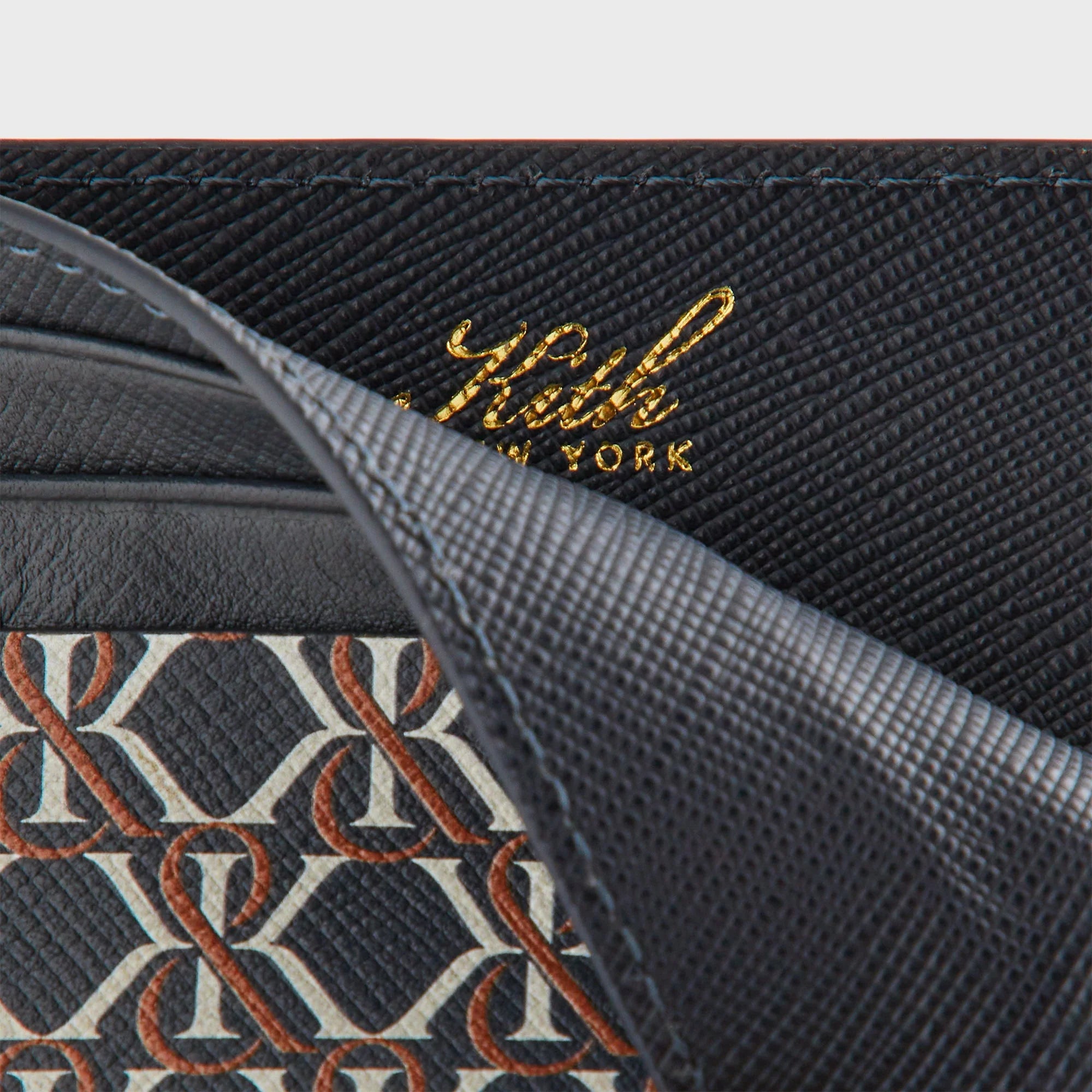 Kith Printed Monogram Card Holder - Nocturnal
