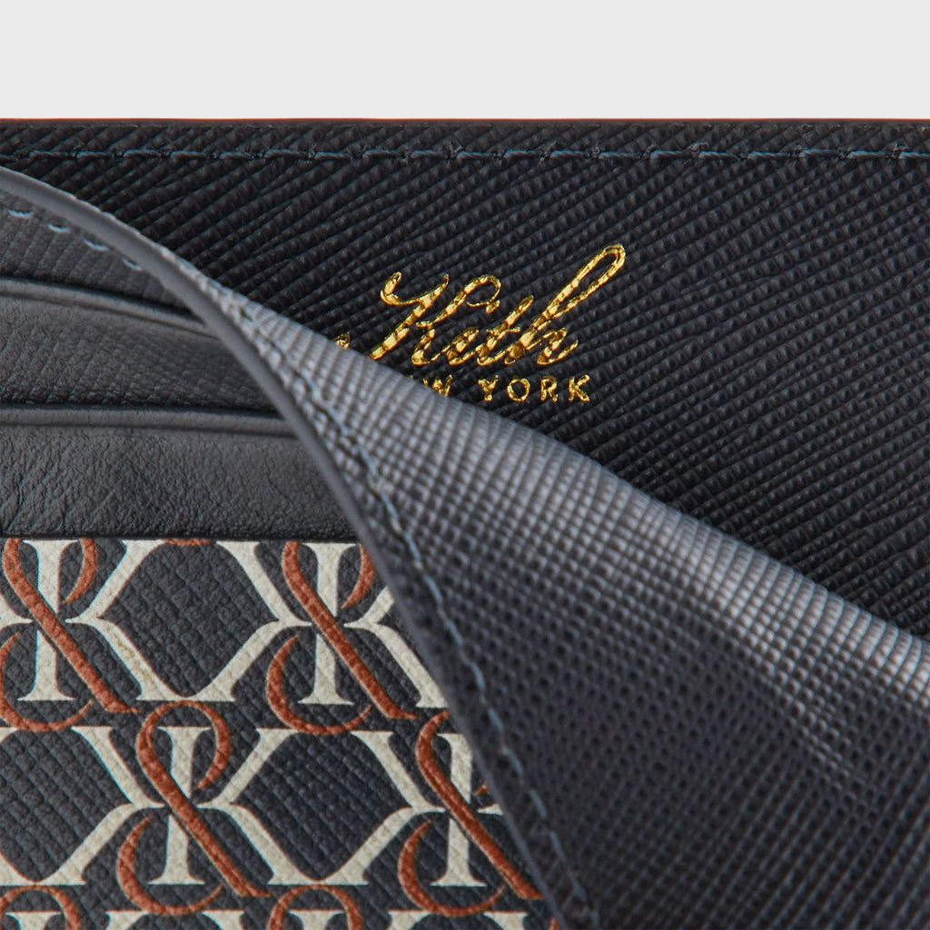 Kith Printed Monogram Card Holder - Nocturnal
