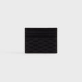 Kith Monogram Suede Card Holder - Black