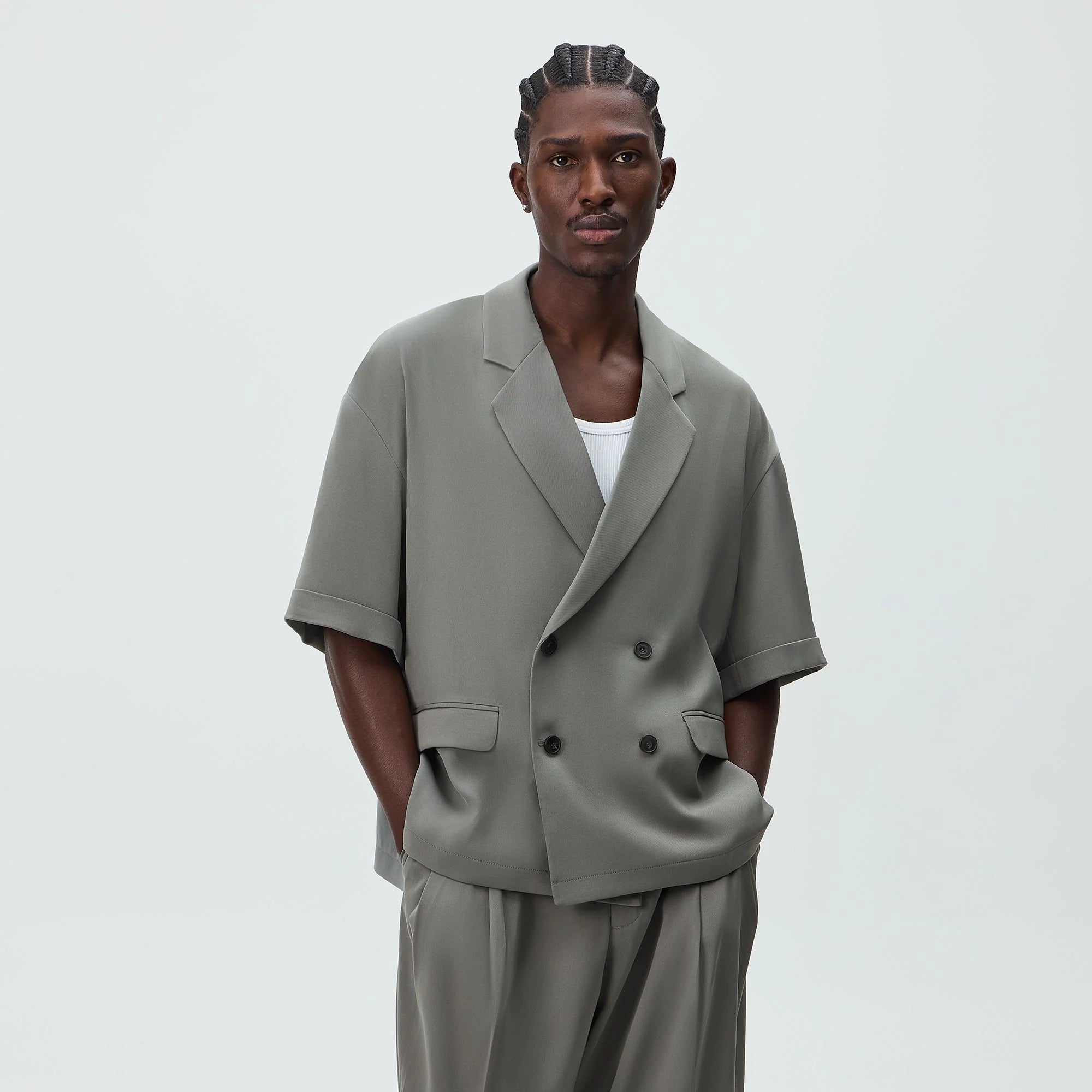 Kith Drape Twill Ito Blazer - Island