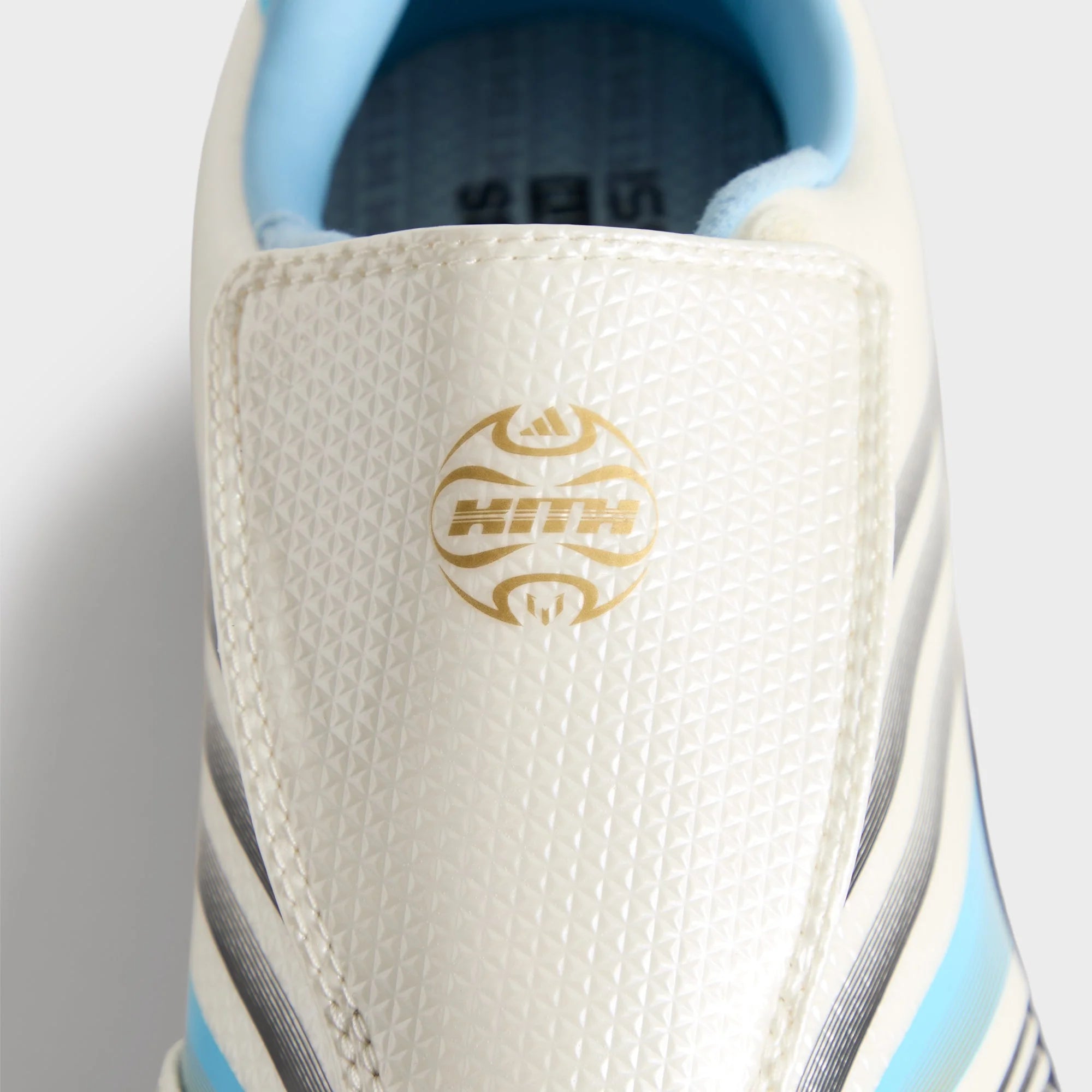Kith & Messi for adidas Football F50 Inframe - Off White / Clear Blue / Metallic Gold