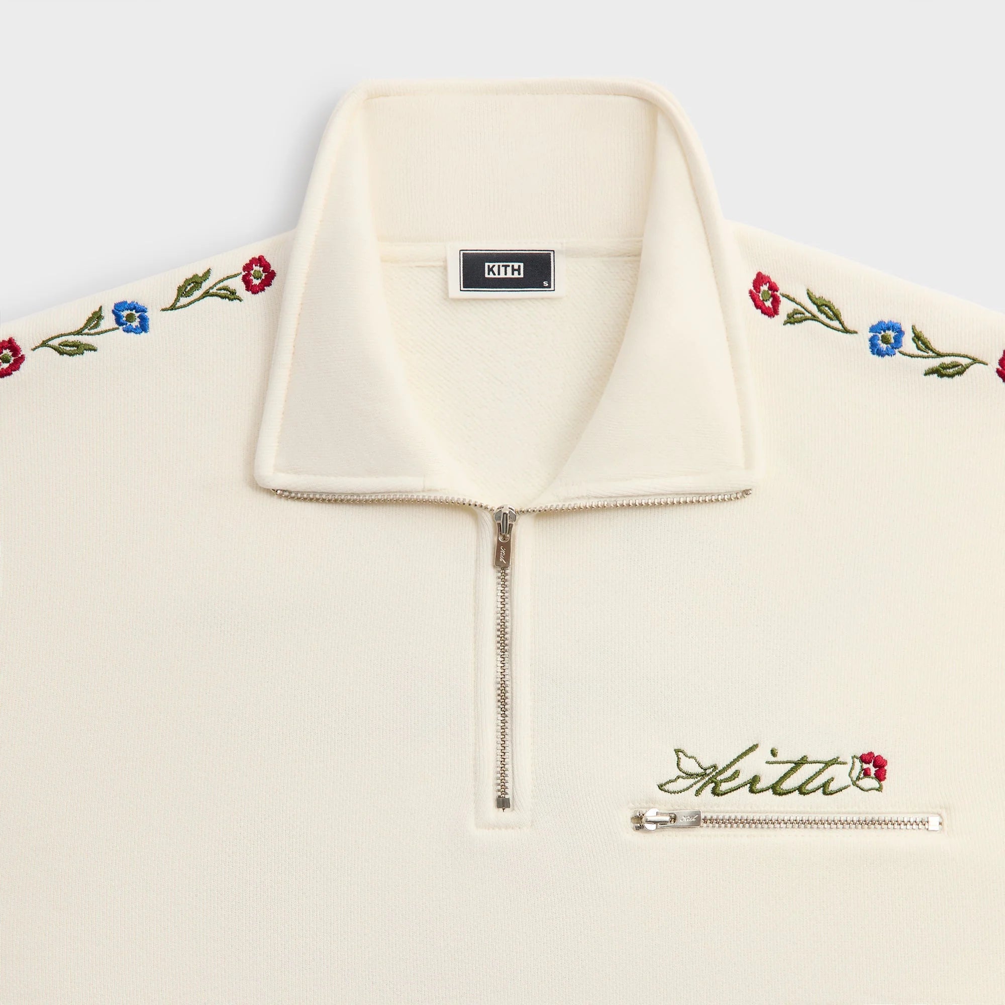 Kith Floral Queensbridge Quarter Zip - Silk