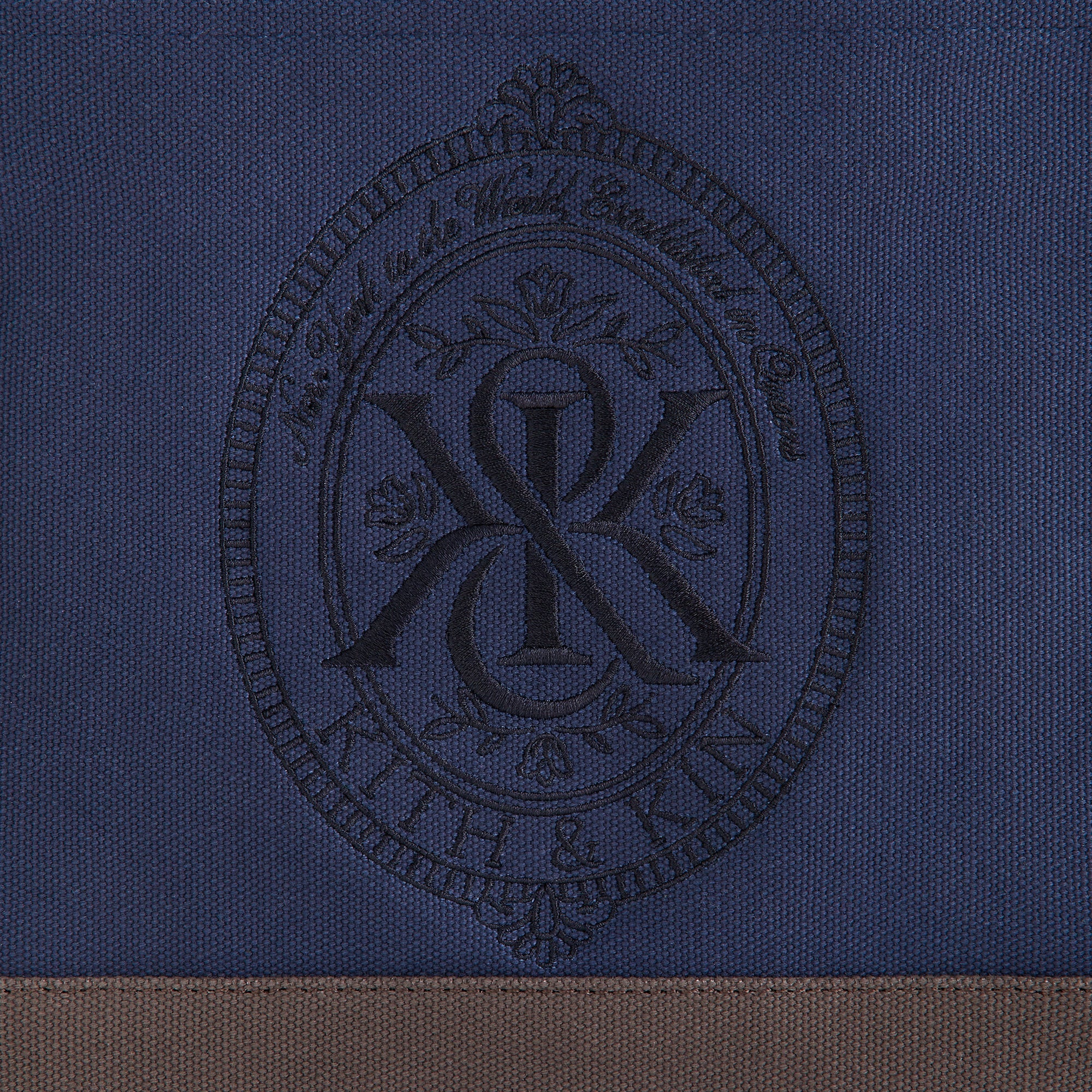Kith Embroidered Canvas Tote Bag - Nocturnal