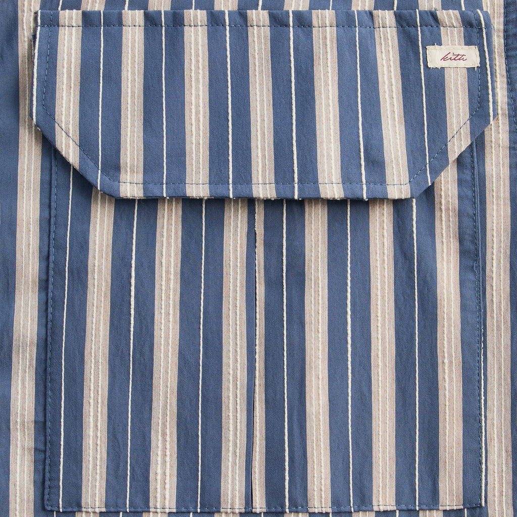 Kith Barre Stripe Full Zip Raj Jacket - Breeze