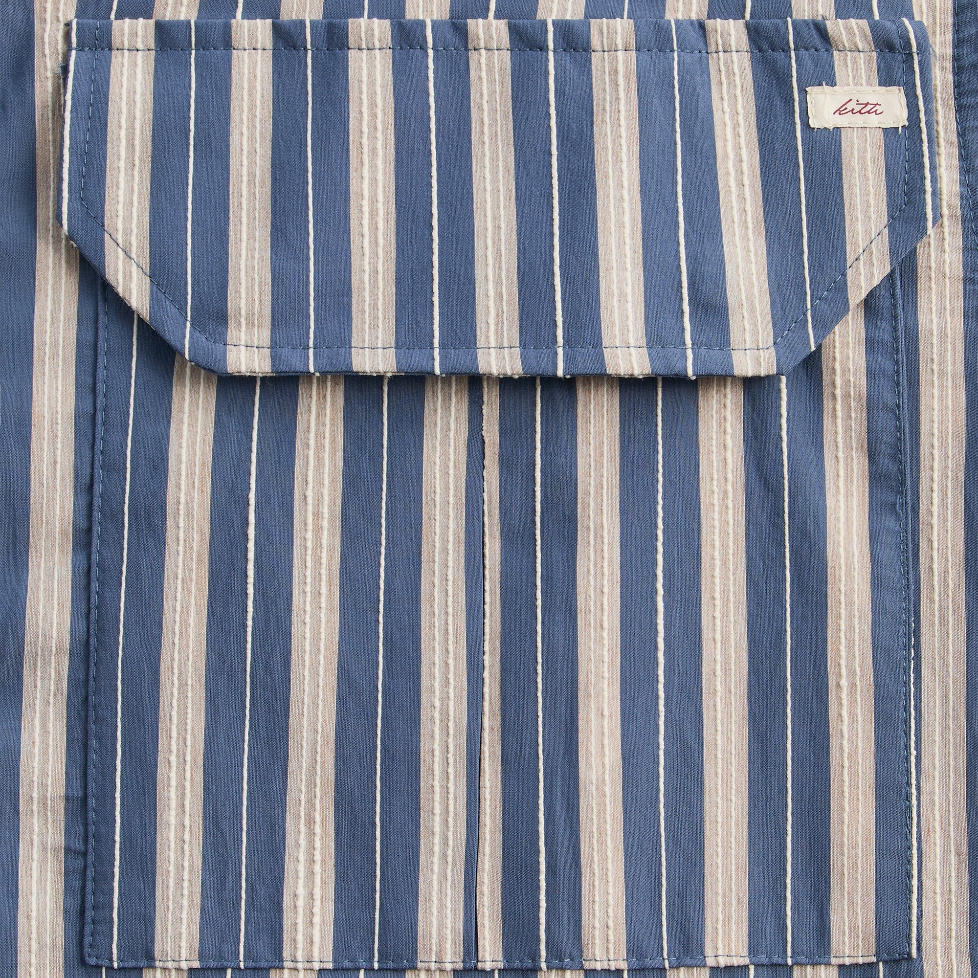 Kith Barre Stripe Full Zip Raj Jacket - Breeze