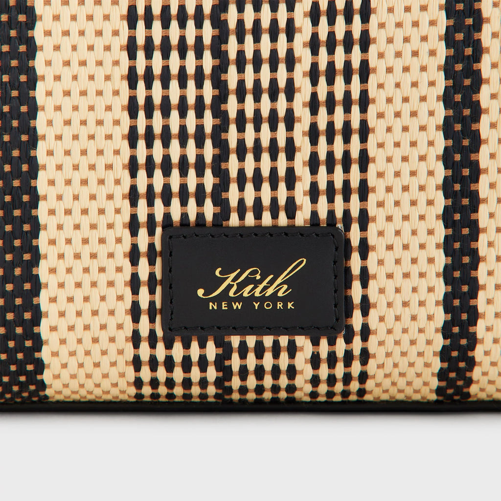 Kith Striped Raffia Double Zip Crossbody - Radiant