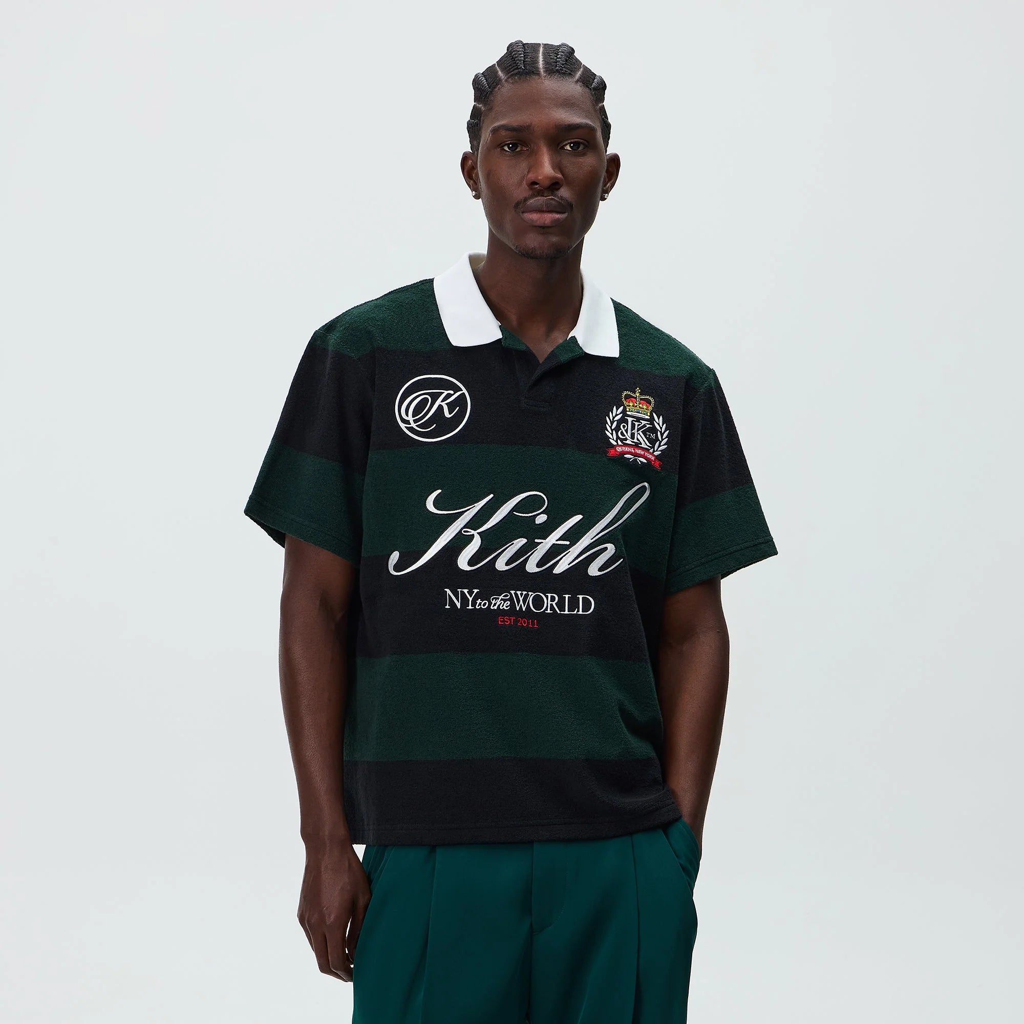 Kith Jacquard Towel Terry Ray Polo - Stadium